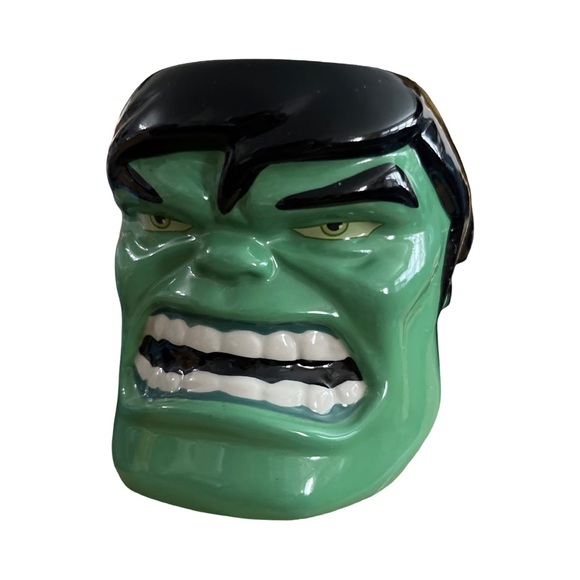 Disney Marvel Sculpted Figural Incredible Hulk 3D Ceramic Coffee Mug Cup New - Picture 2 of 5